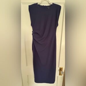 Ann Taylor Cap Sleeve Sheath Midi Dress - Seaside Navy and NWOT